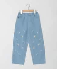 KJLFD30044 a.v.v KIDS(アー・ヴェ・ヴェ) [120-160]【選べるデザイン】デザインワイドストレートデニム ライトブルー