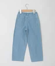 KJLFD30044 a.v.v KIDS(アー・ヴェ・ヴェ) [120-160]【選べるデザイン】デザインワイドストレートデニム ブルー