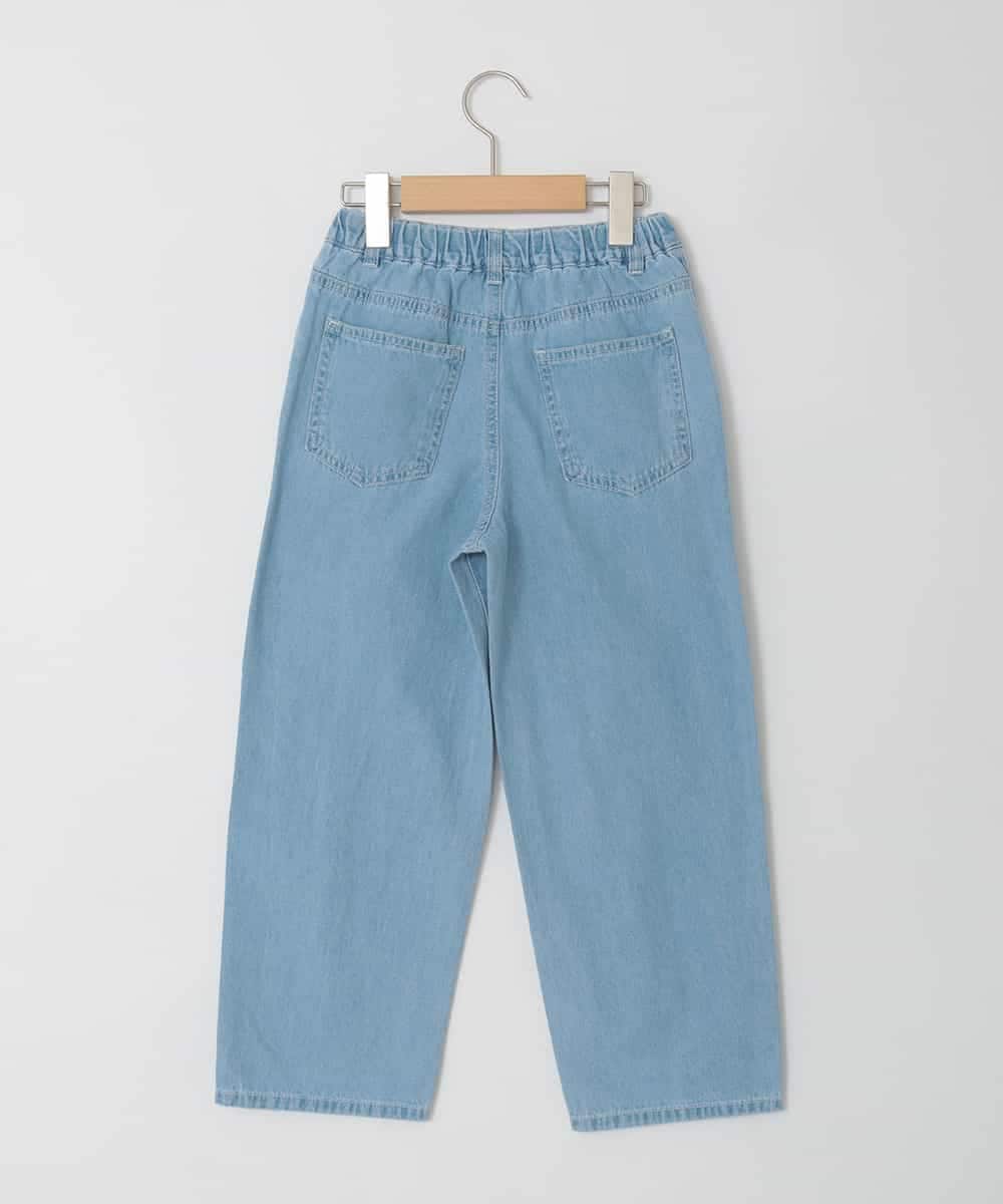 KJLFD30044 a.v.v KIDS(アー・ヴェ・ヴェ) [120-160]【選べるデザイン】デザインワイドストレートデニム ブルー