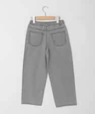 KJLFD30044 a.v.v KIDS(アー・ヴェ・ヴェ) [120-160]【選べるデザイン】デザインワイドストレートデニム ブルー