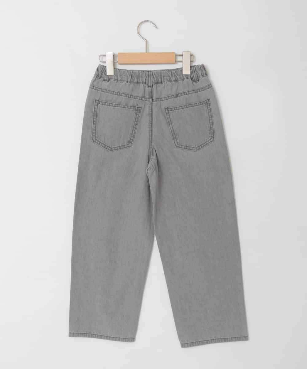 KJLFD30044 a.v.v KIDS(アー・ヴェ・ヴェ) [120-160]【選べるデザイン】デザインワイドストレートデニム ブルー