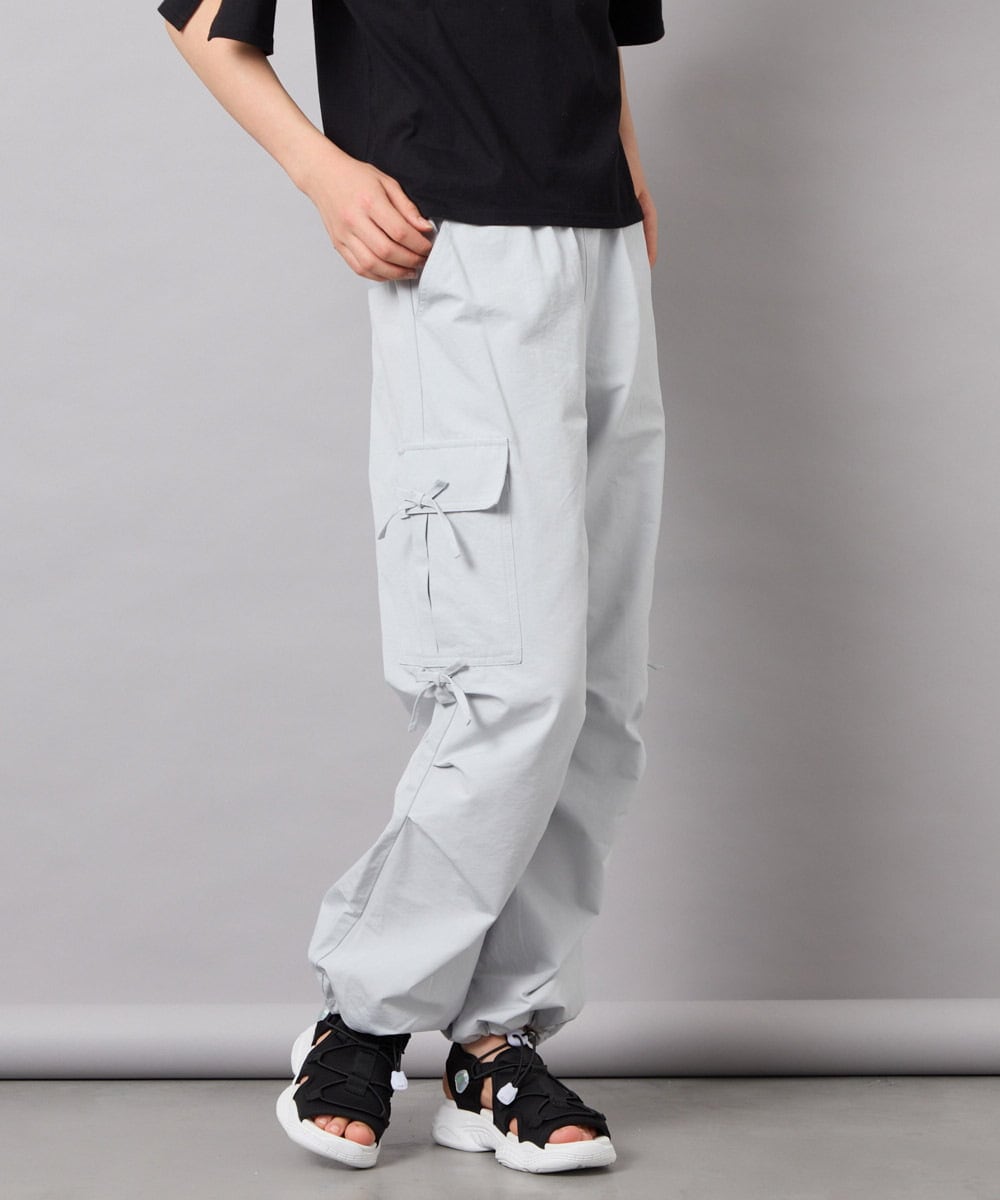 KJLFD32049 a.v.v KIDS(アー・ヴェ・ヴェ) [120-160]サイドリボンカーゴパンツ ライトブルー