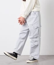 KJLFD32049 a.v.v KIDS(アー・ヴェ・ヴェ) [120-160]サイドリボンカーゴパンツ ライトブルー