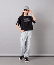 KJLFD32049 a.v.v KIDS(アー・ヴェ・ヴェ) [120-160]サイドリボンカーゴパンツ ライトブルー