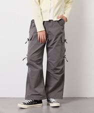 KJLFD32049 a.v.v KIDS(アー・ヴェ・ヴェ) [120-160]サイドリボンカーゴパンツ グレー