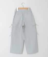 KJLFD32049 a.v.v KIDS(アー・ヴェ・ヴェ) [120-160]サイドリボンカーゴパンツ ライトブルー