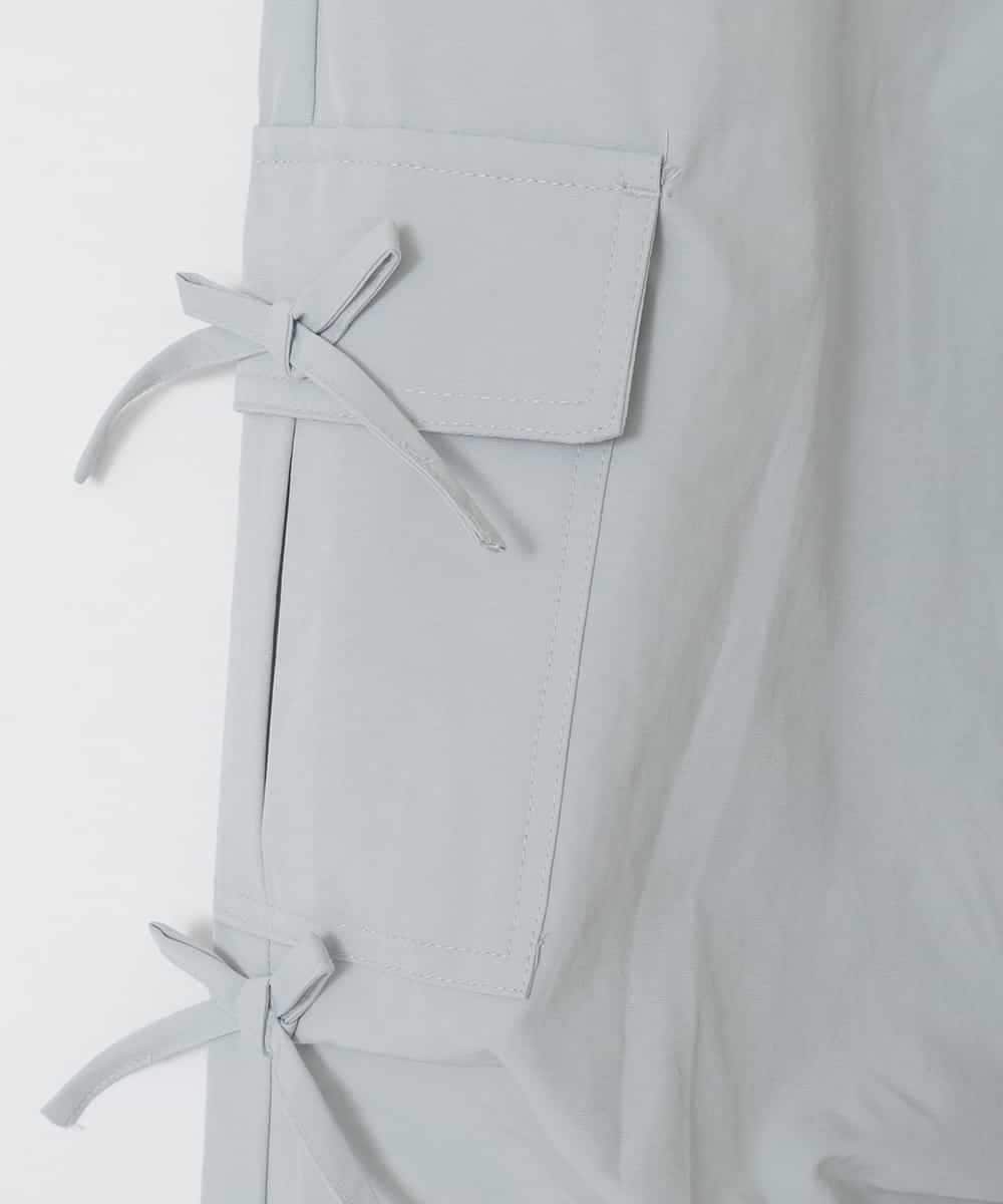 KJLFD32049 a.v.v KIDS(アー・ヴェ・ヴェ) [120-160]サイドリボンカーゴパンツ ライトブルー