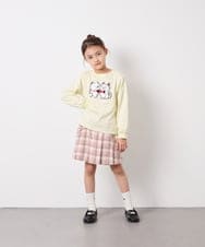 KJLFD40034 a.v.v KIDS(アー・ヴェ・ヴェ) [120-160]ギャザープリーツスカパン ピンク