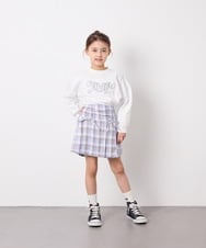 KJLFD40034 a.v.v KIDS(アー・ヴェ・ヴェ) [120-160]ギャザープリーツスカパン ブルー