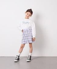 KJLFD40034 a.v.v KIDS(アー・ヴェ・ヴェ) [120-160]ギャザープリーツスカパン ブルー