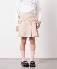 KJLFD40034 a.v.v KIDS(アー・ヴェ・ヴェ) [120-160]ギャザープリーツスカパン ベージュ