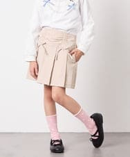 KJLFD40034 a.v.v KIDS(アー・ヴェ・ヴェ) [120-160]ギャザープリーツスカパン ベージュ