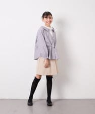 KJLFD40034 a.v.v KIDS(アー・ヴェ・ヴェ) [120-160]ギャザープリーツスカパン ベージュ