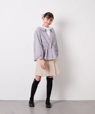 KJLFD40034 a.v.v KIDS(アー・ヴェ・ヴェ) [120-160]ギャザープリーツスカパン ベージュ