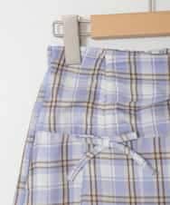 KJLFD40034 a.v.v KIDS(アー・ヴェ・ヴェ) [120-160]ギャザープリーツスカパン ブルー