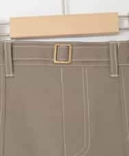 KJLFD41039 a.v.v KIDS(アー・ヴェ・ヴェ) [130-160]配色ステッチカーゴスカパン カーキ