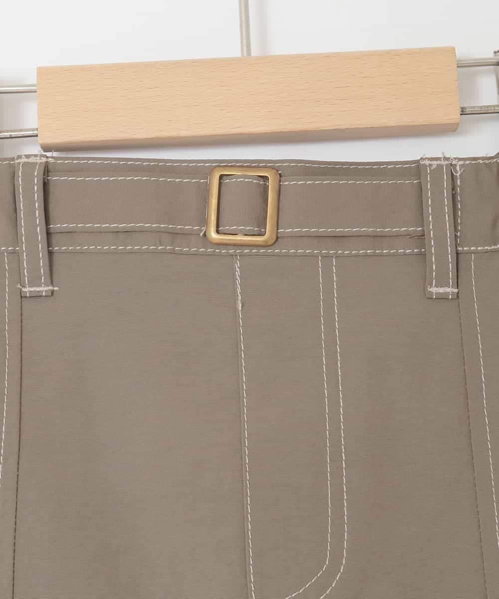 KJLFD41039 a.v.v KIDS(アー・ヴェ・ヴェ) [130-160]配色ステッチカーゴスカパン カーキ