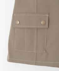 KJLFD41039 a.v.v KIDS(アー・ヴェ・ヴェ) [130-160]配色ステッチカーゴスカパン カーキ