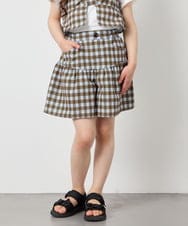 KJLFD45039 a.v.v KIDS(アー・ヴェ・ヴェ) [120-160][ママとお揃いコーデが叶う]ギャザーキュロット ライトブルー