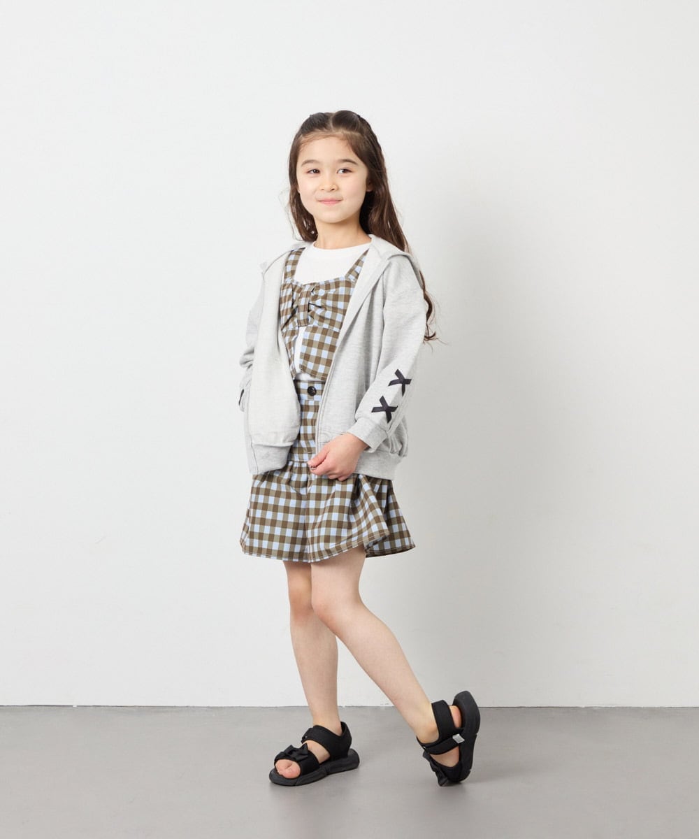 KJLFD45039 a.v.v KIDS(アー・ヴェ・ヴェ) [120-160][ママとお揃いコーデが叶う]ギャザーキュロット ライトブルー