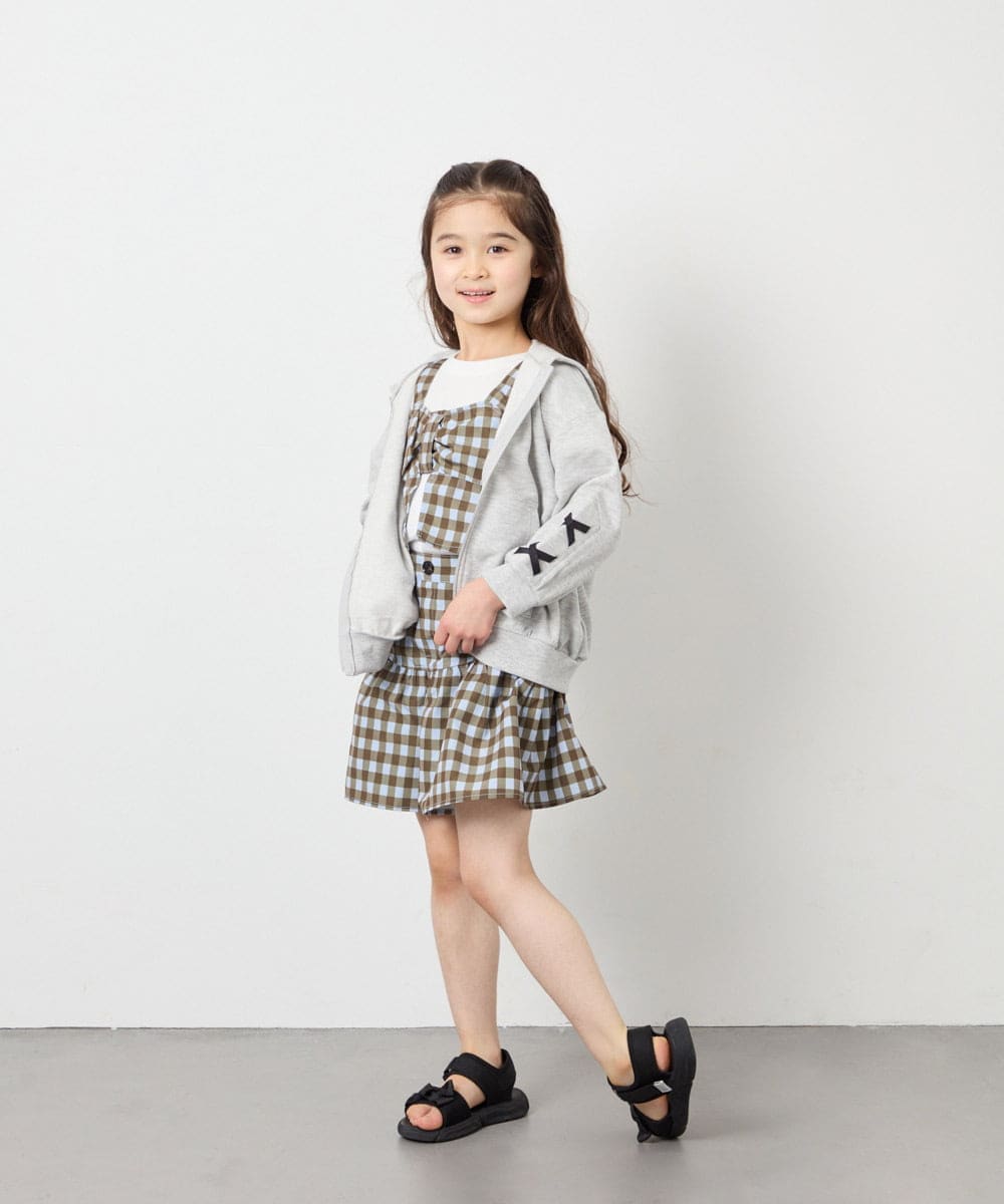 KJLFD45039 a.v.v KIDS(アー・ヴェ・ヴェ) [120-160][ママとお揃いコーデが叶う]ギャザーキュロット ライトブルー