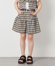 KJLFD45039 a.v.v KIDS(アー・ヴェ・ヴェ) [120-160][ママとお揃いコーデが叶う]ギャザーキュロット ライトブルー