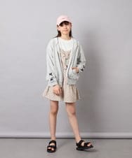 KJLFD45039 a.v.v KIDS(アー・ヴェ・ヴェ) [120-160][ママとお揃いコーデが叶う]ギャザーキュロット ベージュ