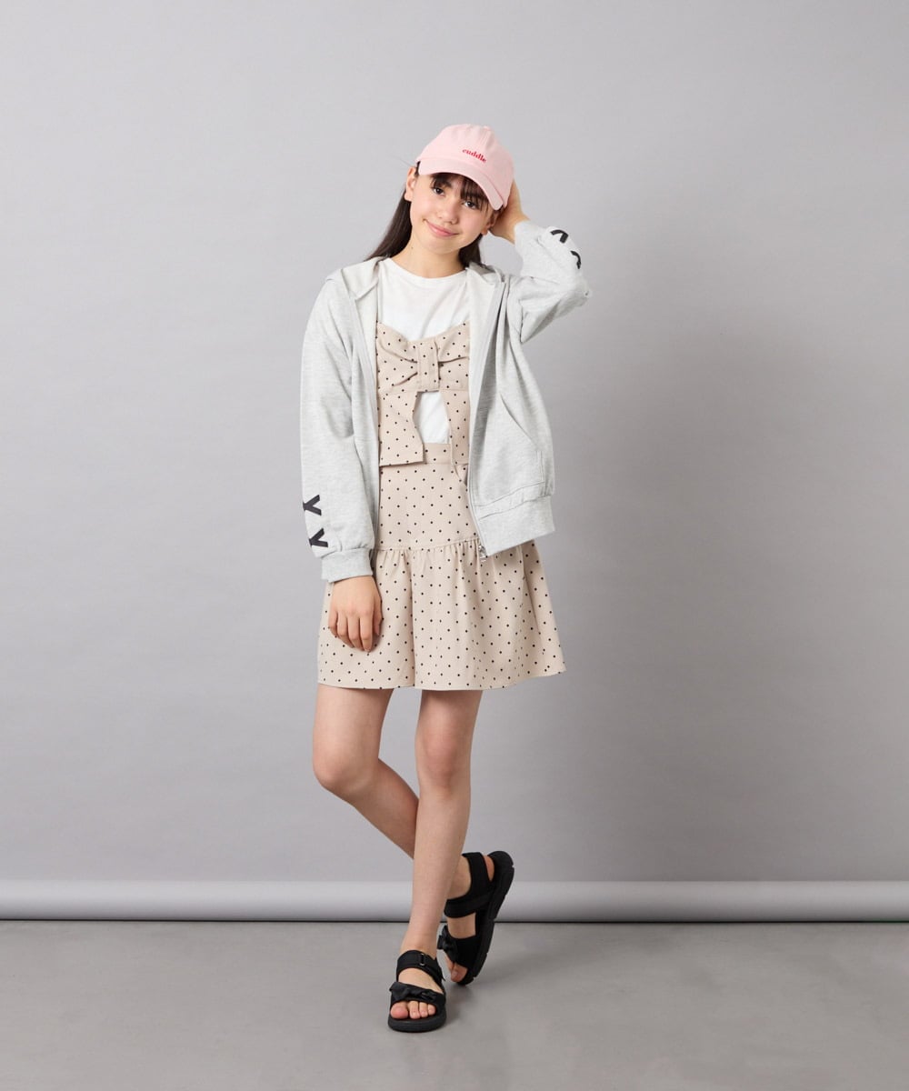 KJLFD45039 a.v.v KIDS(アー・ヴェ・ヴェ) [120-160][ママとお揃いコーデが叶う]ギャザーキュロット ベージュ