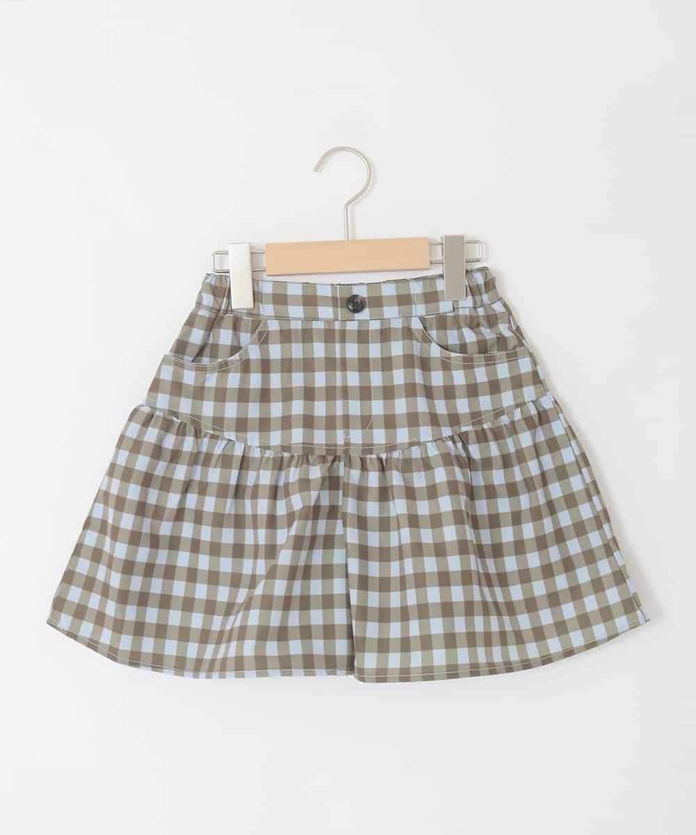 KJLFD45039 a.v.v KIDS(アー・ヴェ・ヴェ) [120-160][ママとお揃いコーデが叶う]ギャザーキュロット ライトブルー