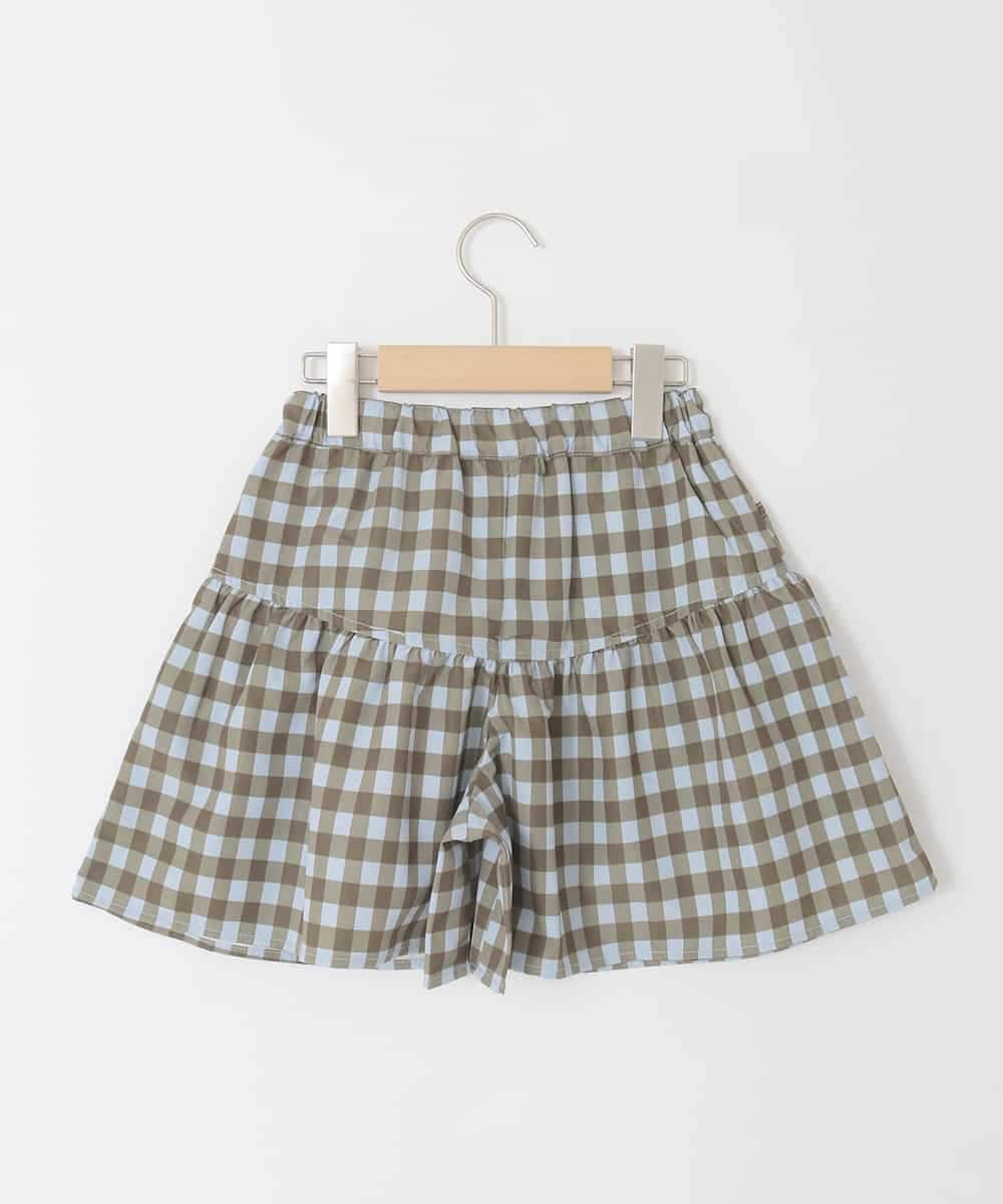 KJLFD45039 a.v.v KIDS(アー・ヴェ・ヴェ) [120-160][ママとお揃いコーデが叶う]ギャザーキュロット ライトブルー