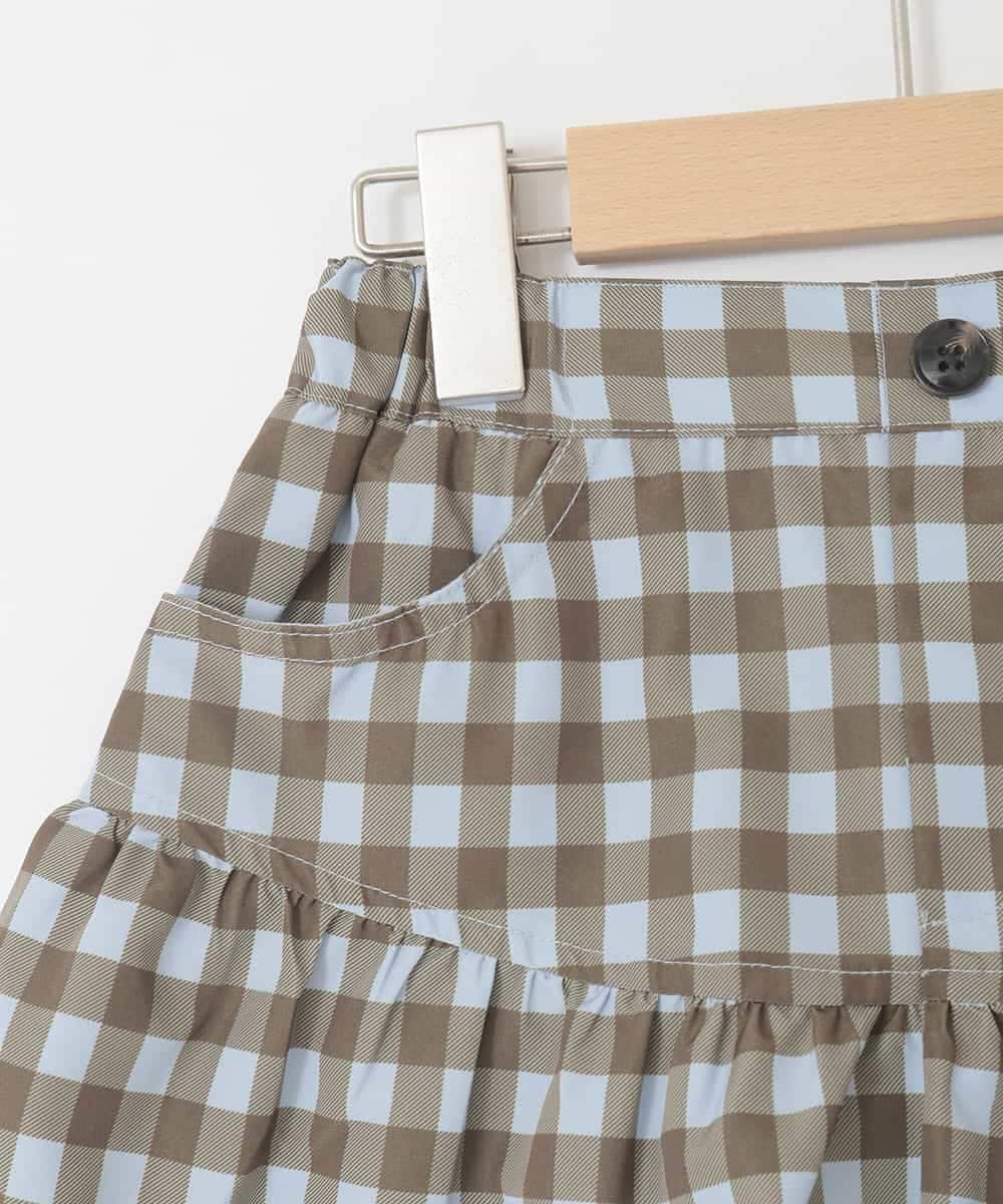 KJLFD45039 a.v.v KIDS(アー・ヴェ・ヴェ) [120-160][ママとお揃いコーデが叶う]ギャザーキュロット ライトブルー