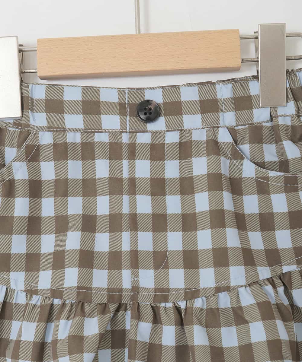 KJLFD45039 a.v.v KIDS(アー・ヴェ・ヴェ) [120-160][ママとお揃いコーデが叶う]ギャザーキュロット ライトブルー