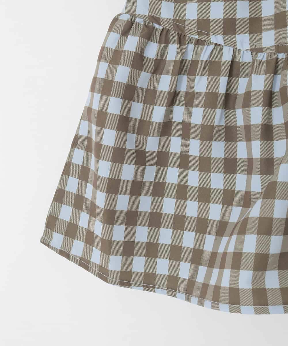 KJLFD45039 a.v.v KIDS(アー・ヴェ・ヴェ) [120-160][ママとお揃いコーデが叶う]ギャザーキュロット ライトブルー