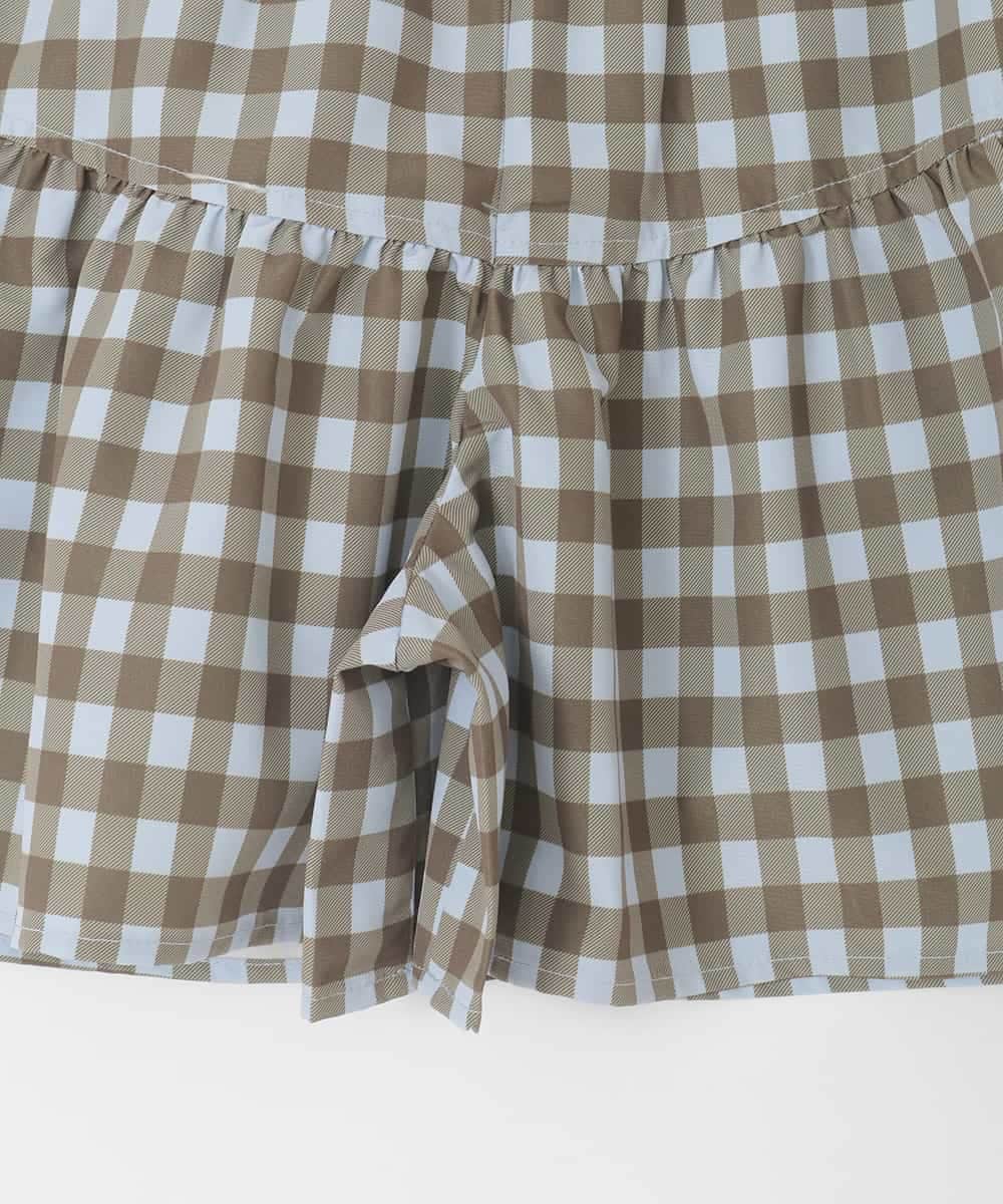 KJLFD45039 a.v.v KIDS(アー・ヴェ・ヴェ) [120-160][ママとお揃いコーデが叶う]ギャザーキュロット ライトブルー