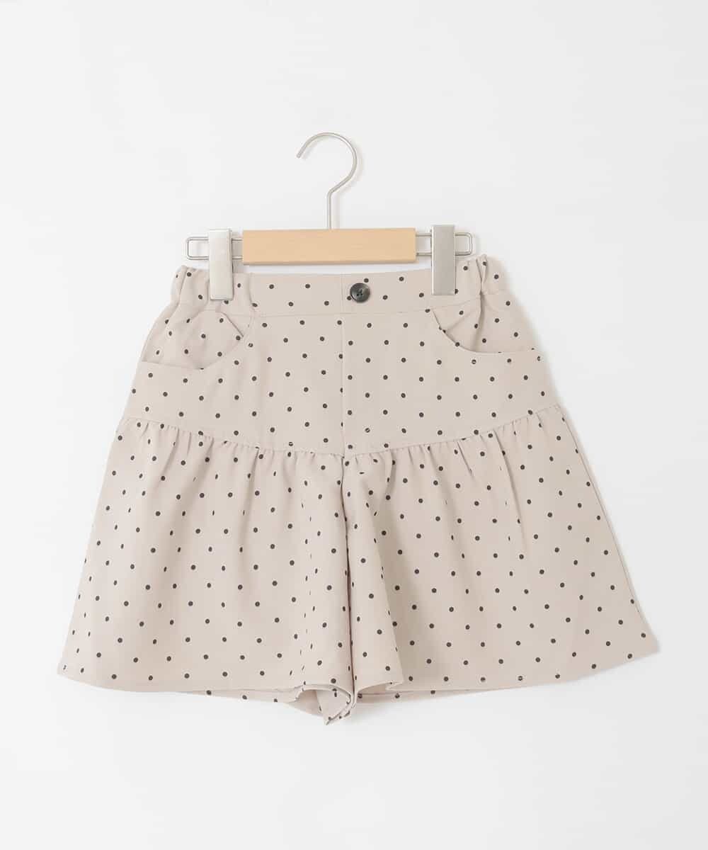 KJLFD45039 a.v.v KIDS(アー・ヴェ・ヴェ) [120-160][ママとお揃いコーデが叶う]ギャザーキュロット ベージュ