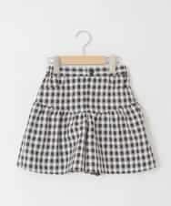 KJLFD45039 a.v.v KIDS(アー・ヴェ・ヴェ) [120-160][ママとお揃いコーデが叶う]ギャザーキュロット ブラック