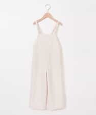 KJLFJ11039 a.v.v KIDS(アー・ヴェ・ヴェ) [100-130]【洗える】バックリボンサロペット[WEB限定サイズ] アイボリー