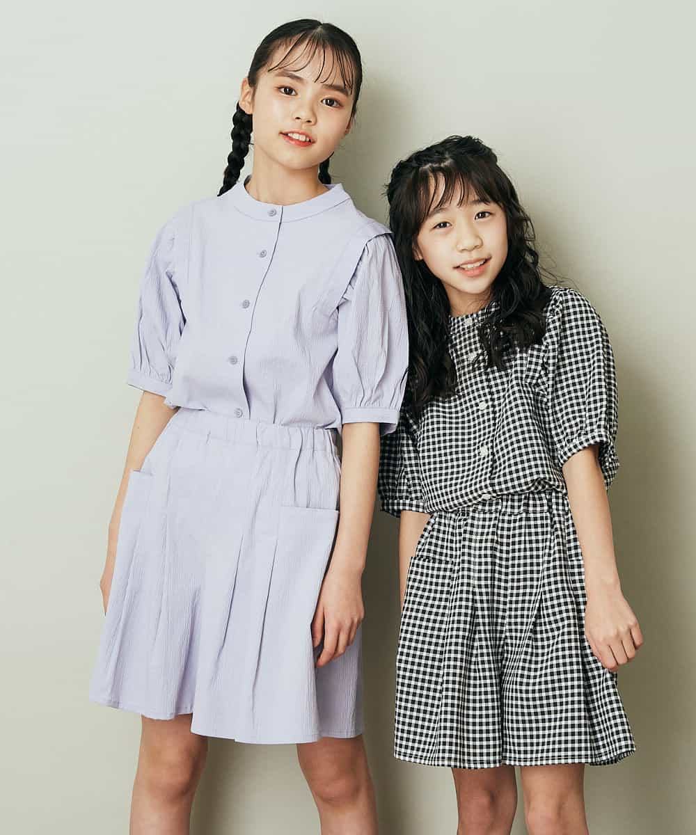 KJLFP42024 a.v.v KIDS(アー・ヴェ・ヴェ) [100-130]【セットアップ対応】アソートキュロット ミント