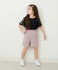 KJLFP44029 a.v.v KIDS(アー・ヴェ・ヴェ) [100-130]【セットアップ対応】ツイードライクショートパンツ ピンク
