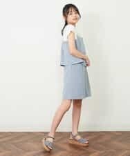 KJLFP44029 a.v.v KIDS(アー・ヴェ・ヴェ) [100-130]【セットアップ対応】ツイードライクショートパンツ ピンク