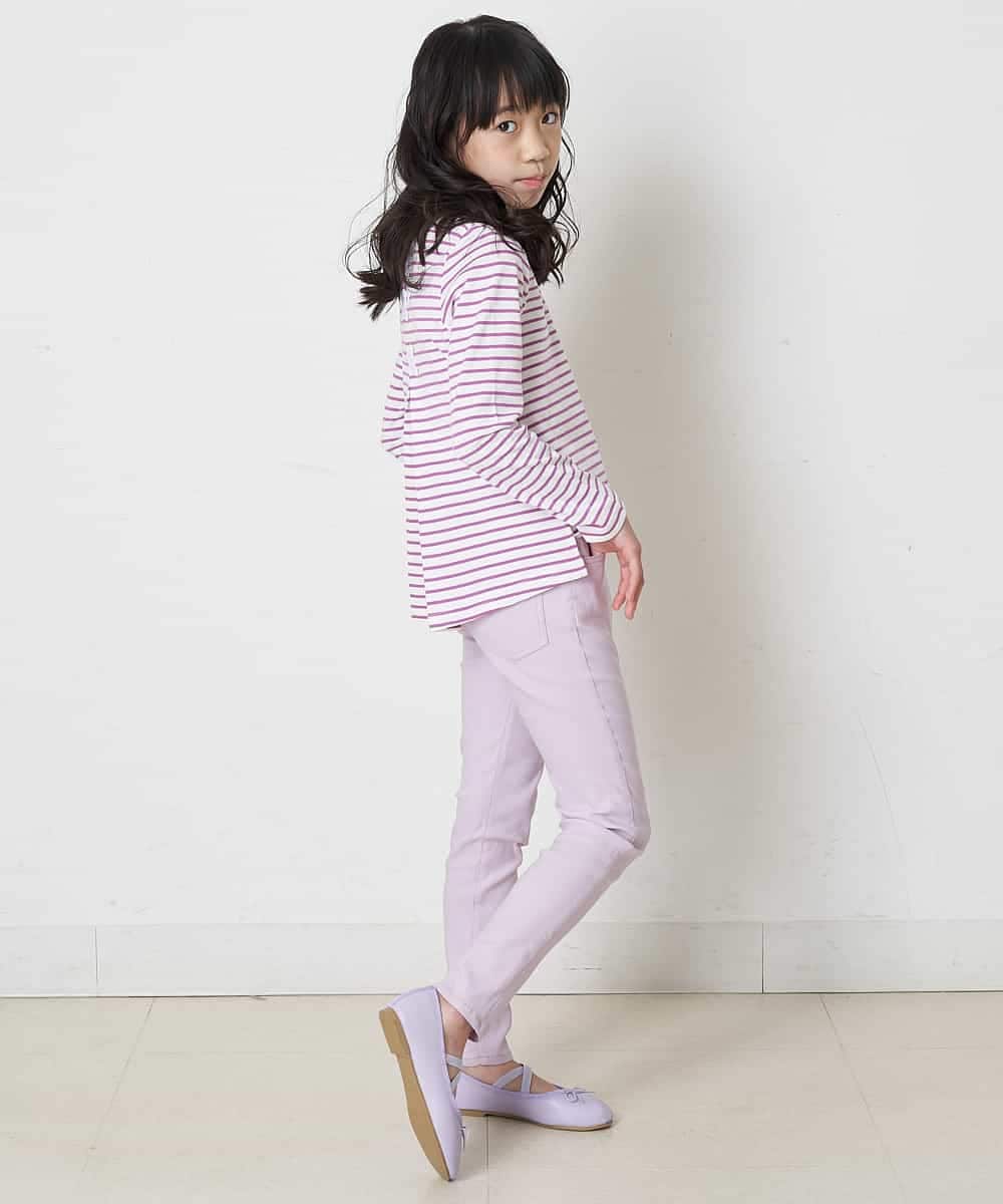 KJLFP50019 a.v.v KIDS(アー・ヴェ・ヴェ) [100-130]【定番人気ストレッチ素材】スッキリストレッチスキニ―パンツ ライトピンク