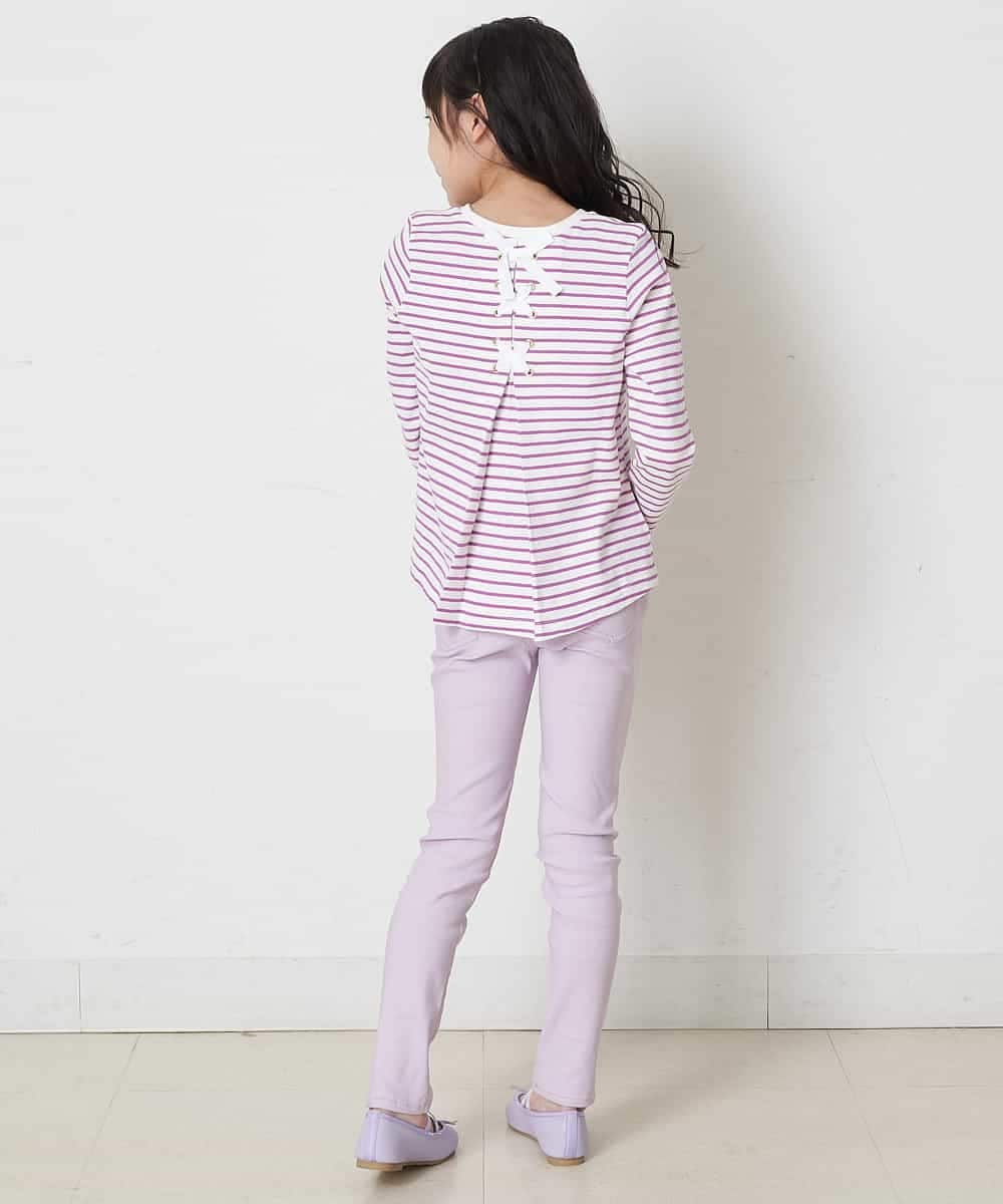 KJLFP50019 a.v.v KIDS(アー・ヴェ・ヴェ) [100-130]【定番人気ストレッチ素材】スッキリストレッチスキニ―パンツ ライトピンク