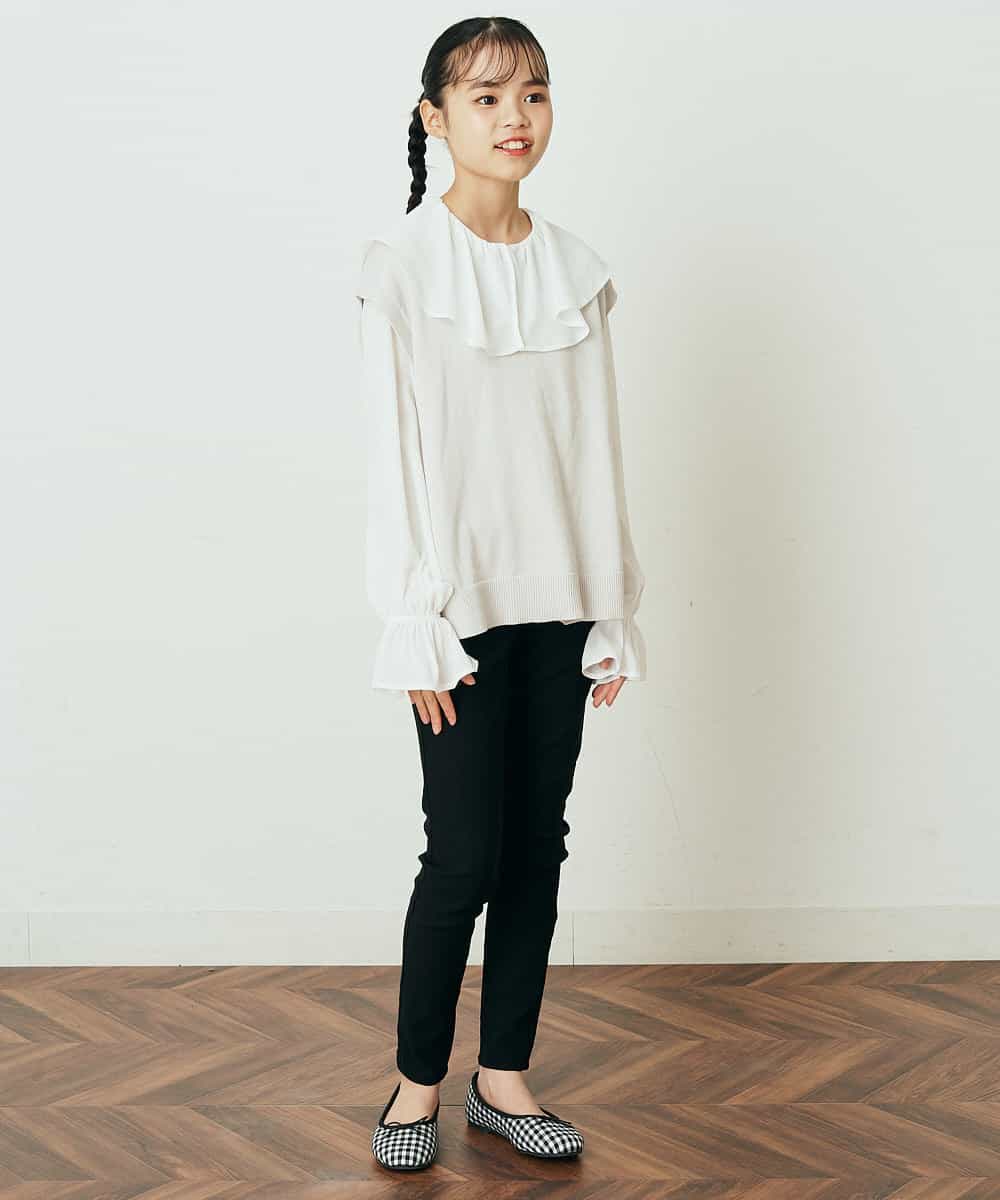 KJLFP50019 a.v.v KIDS(アー・ヴェ・ヴェ) [100-130]【定番人気ストレッチ素材】スッキリストレッチスキニ―パンツ ライトピンク