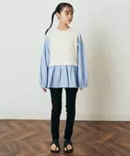KJLFP50019 a.v.v KIDS(アー・ヴェ・ヴェ) [100-130]【定番人気ストレッチ素材】スッキリストレッチスキニ―パンツ ライトピンク