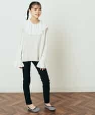 KJLFQ50024 a.v.v KIDS(アー・ヴェ・ヴェ) [140-150]【定番人気ストレッチ素材】スッキリストレッチスキニ―パンツ ライトブルー