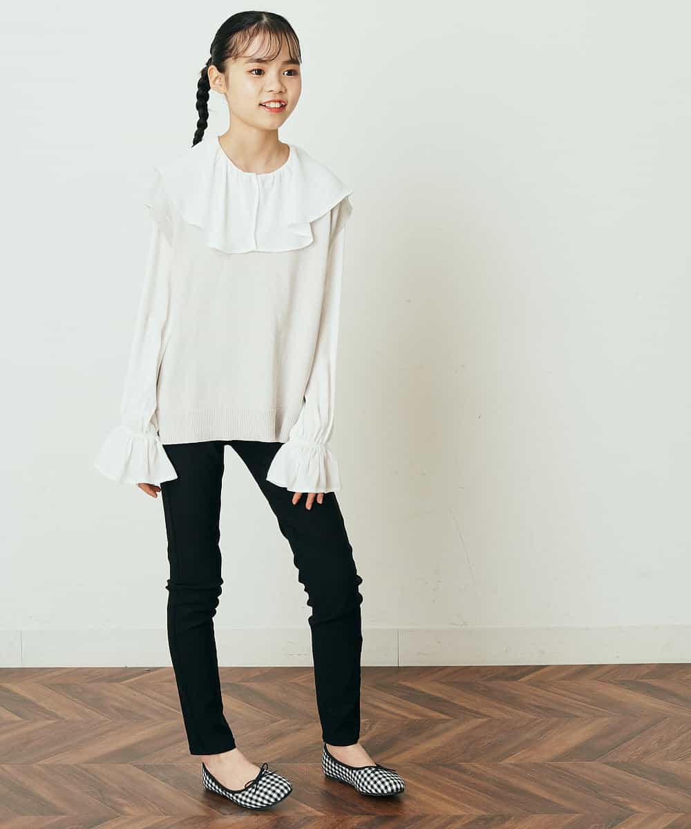 KJLFQ50024 a.v.v KIDS(アー・ヴェ・ヴェ) [140-150]【定番人気ストレッチ素材】スッキリストレッチスキニ―パンツ ライトブルー