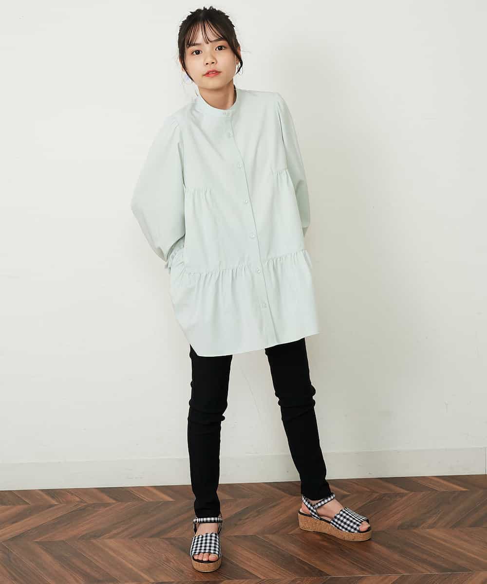 KJLFQ50024 a.v.v KIDS(アー・ヴェ・ヴェ) [140-150]【定番人気ストレッチ素材】スッキリストレッチスキニ―パンツ ライトブルー