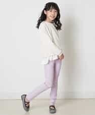 KJLFQ50024 a.v.v KIDS(アー・ヴェ・ヴェ) [140-150]【定番人気ストレッチ素材】スッキリストレッチスキニ―パンツ ライトブルー