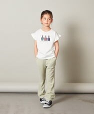 KJLFS40029 a.v.v KIDS(アー・ヴェ・ヴェ) [120-130]チェックフレアパンツ グリーン