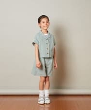 KJLFS42029 a.v.v KIDS(アー・ヴェ・ヴェ) [100-130]タックショートパンツ グリーン